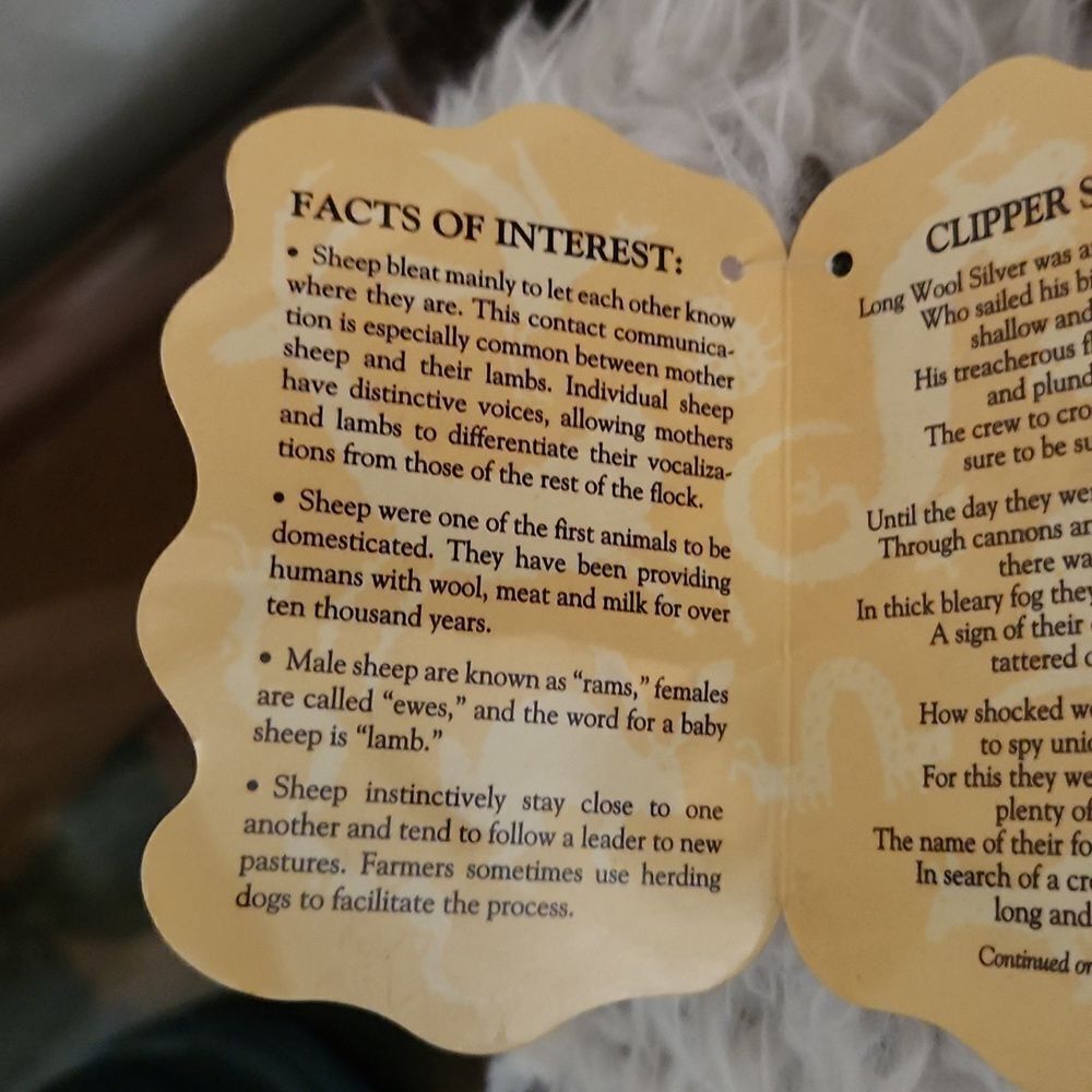 Folkmanis Puppets Bleeding Sheep with Noise Maker Puppet NWT - Picture 10 of 15